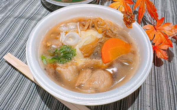 妻有ポークときのこのすき焼き風雑煮